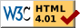 Validierungsseite für HTML 4.01